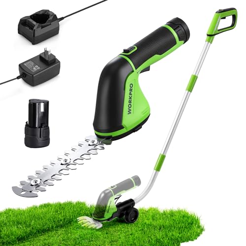 WORKPRO 12V Cordless Grass Shear & Hedge Trimmer
