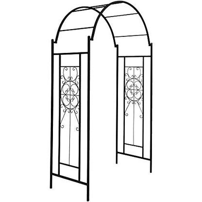 OUTOUR Garden Arch Arbor Arbour Trellis Outdoor Iron Arbor Arbour