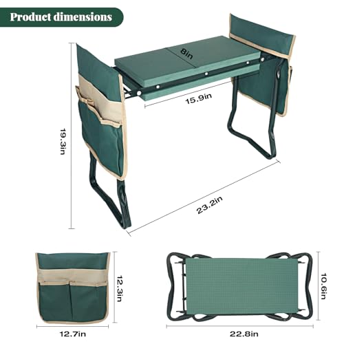 RAIN SPIRIT Garden Kneeler and Seat Gifts Foldable Gardening Stool