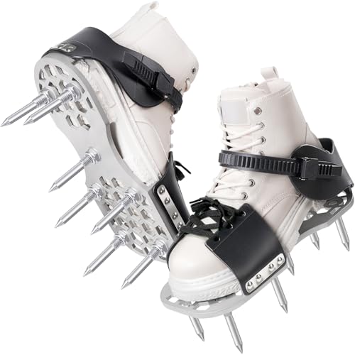Fully Assembled Aerator Shoes with 2.2" Bend-Resistant Spikes for Clay Soil