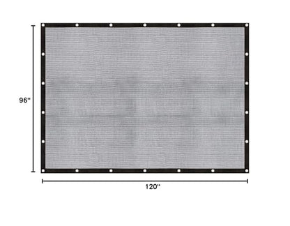 Cool Area 60-70% Mesh Tarp Shade Screen with Grommets, 8x10ft, Black - size: 0 8'X1 0'