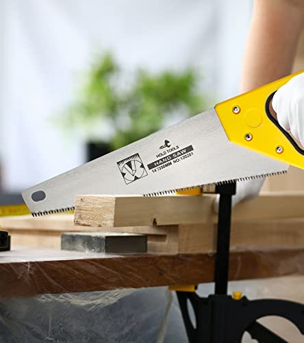 DOWELL Hand Saw, 14 Inch Handsaw for Wood Cutting - size: 14 in