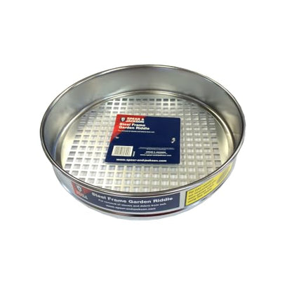 Spear & Jackson Riddle Steel Frame Garden Riddle/Sieve - size: 31.5x31.5x7 cm