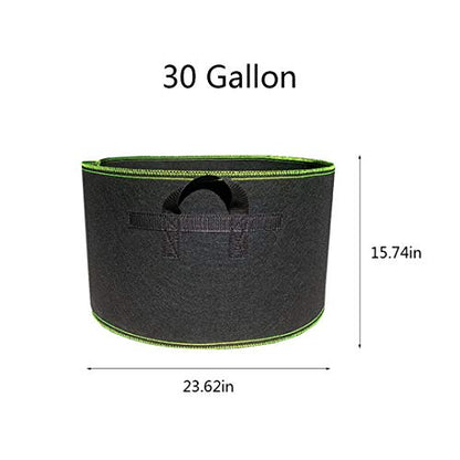 Segreto 30 Gallon Grow Bags Flower Pots Plant Container - size: 30 Gallon