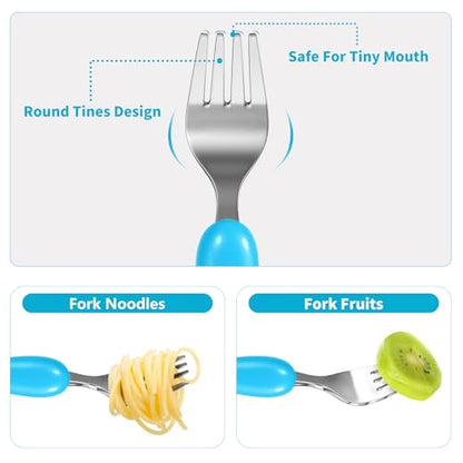Lehoo Castle Toddler Utensils, 6-Pieces Kids Silverware Set (Lion) - color: Green