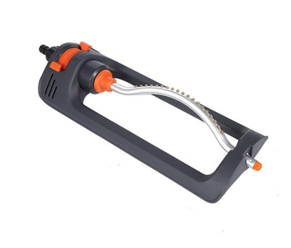 Oscillating Lawn Sprinkler with 19 Hole Brass Nozzles, Covers up to 8-10m, Includes Spray Jet Cleaning Needle