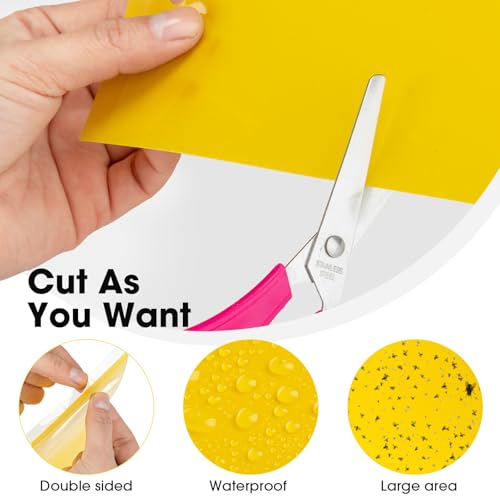 Qualirey 220 Pcs 7.87 x 9.84 Inch Yellow Sticky Traps for Plant Gnats Dual Sided Fruit Fly Sticky Traps for Indoor Outdoor with Twist Ties & Plastic Holders for Insect, Fungus Gnat, Whiteflies, Aphids - size: 7.87 x 9.84 Inches