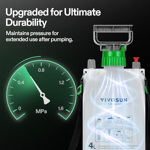 VIVOSUN 1 Gal/4L Pump Sprayer, Garden Water Sprayer - size: 1.0 gal