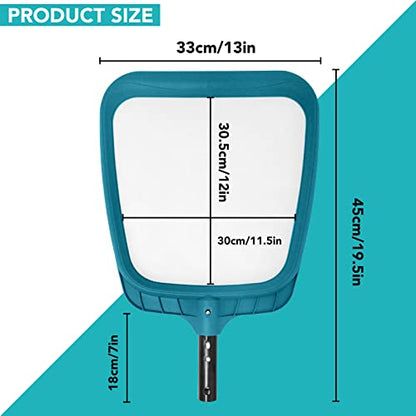 POOLWHALE Professional Pool Skimmer Net,Fine Mesh Net Bag,Heavy Duty Swimming Leaf Skimmer Cleaning Tool - Fast Cleaning,Debris Pickup Removal- Fits Standard Swimming Pool Poles(No Pole) (Pack of 2) - size: Pool Skimmer (Pack of 2)