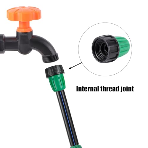 1/2 Inch Irrigation Fittings,3/4" to 1/4" Drip Tubing Adapter - size: 3/4 to 1/4 inch GHT Threaded Connector