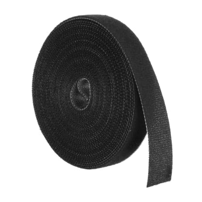 HARFINGTON Garden Plant Tape 16.4ft 19/32" Reusable Ties Strap Black - color: Black, size: 16.4ft x 19/32"
