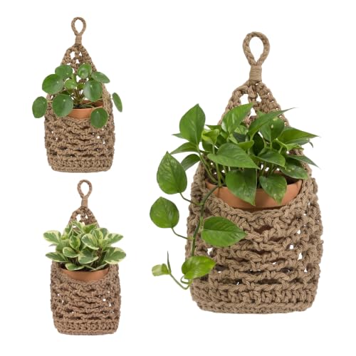 3Pcs Hanging Planters for Indoor Plants, Macrame Plant Hanger, Home Decor