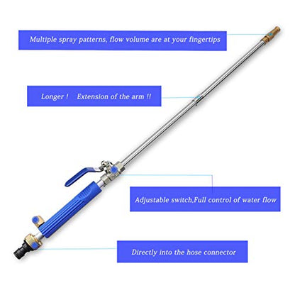 Power Washer Hose Attachment, Pressure Washer Wand Nozzle for Garden Hose - color: Blue
