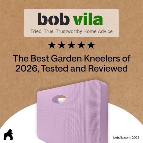 GORILLA GRIP® Extra Thick Foam Kneeling Pad for Gardening, 17.5x11 Purple - color: Purple
