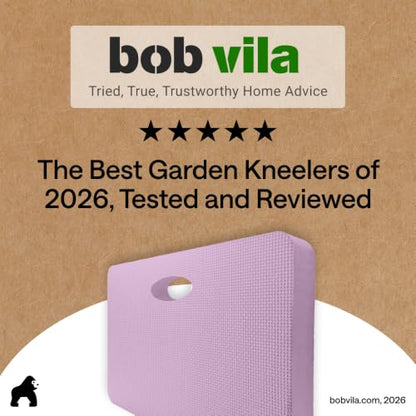GORILLA GRIP® Extra Thick Foam Kneeling Pad for Gardening, 17.5x11 Purple - color: Purple