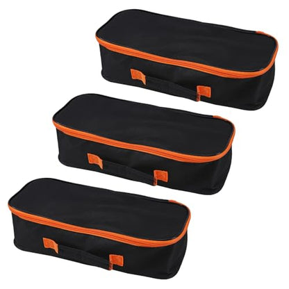 3pack Tool Pouch with Zipper Utility Small Tool Bag for Screw Plier Wrench Screwdriver Mechanic Car Vacuum Men garden Hand Power Tool Storage Organizer (14 Inch) - size: 14 inch-3pcs