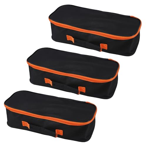 3pack Tool Pouch with Zipper Utility Small Tool Bag for Screw Plier Wrench Screwdriver Mechanic Car Vacuum Men garden Hand Power Tool Storage Organizer (14 Inch) - size: 14 inch-3pcs