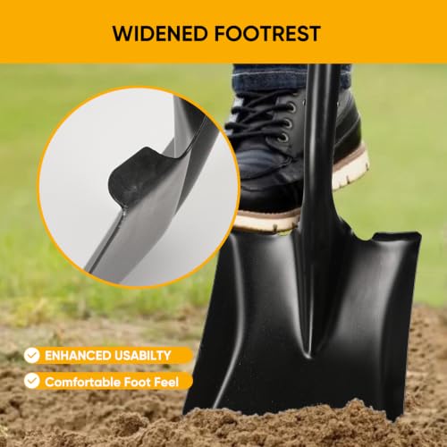 Flat Shovel, Heavy Duty Transfer Shovel - style: Flat