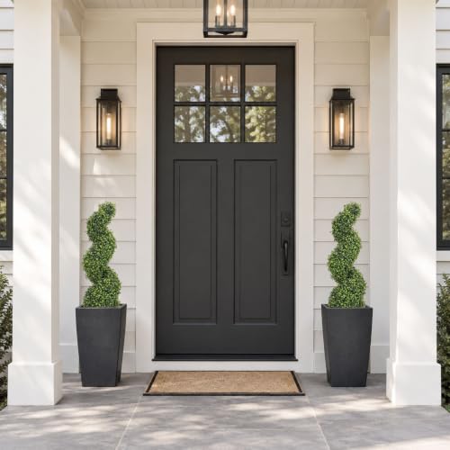 THE BLOOM TIMES 3ft Tall Spiral Topiary Trees Artificial Outdoor Set of 2 - color: Boxwood Light Green, size: 3ft