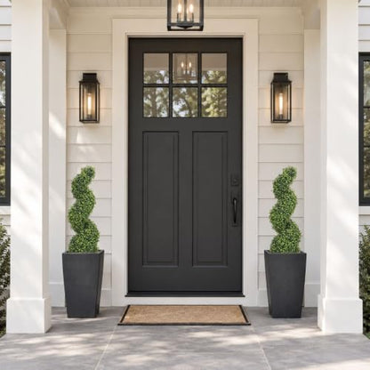 THE BLOOM TIMES 3ft Tall Spiral Topiary Trees Artificial Outdoor Set of 2 - color: Boxwood Light Green, size: 3ft