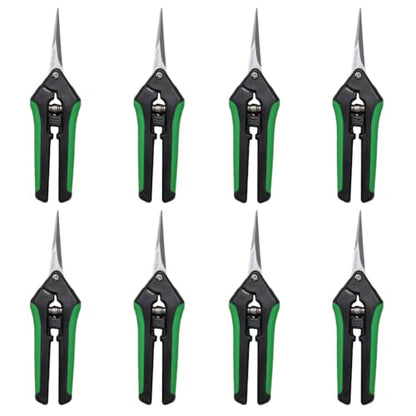 LDK 8 Pack Curved Blades Gardening Hand Pruner Pruning Snip - color: 8 Pack Curved