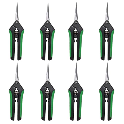 LDK 8 Pack Curved Blades Gardening Hand Pruner Pruning Snip - color: 8 Pack Curved
