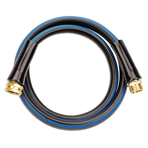 SheeChung Short Garden Hose 4ft x 5/8",Rubber Water Hose, Male to Female - size: 4ft-male to female