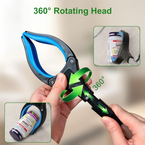 32" Grabber Reacher Tool,10 Pack Foldable Reacher Grabber Pickup Tool with 360° Rotating Jaw & Magnet,Trash Picker Upper Grabber,Lightweight & Durable Grabber for Seniors and All Users (10 Pack) - color: 11 Pack