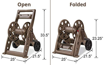 Liberty Garden Products 514 Two Wheel, Hose Cart, Plastic,bronze (Assembly required)