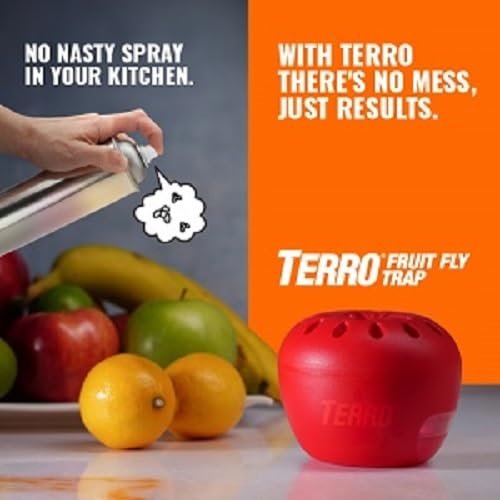 Terro Fruit Fly Traps for Indoors (12 Pack) + 540 Days of Lure Supply - size: 12 Traps