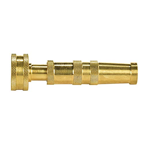 Heavy-Duty Brass Hose Nozzle, Adjustable Twist Hose Nozzle, Jet Sweeper Nozzle, Garden Sprayer - color: Nozzle Twist (1 Pack)