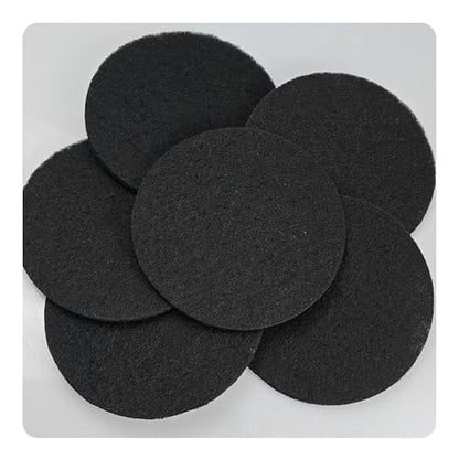 12PCS 6.7” Round Compost Bin Charcoal Filters, 0.4” Thick Activated Carbon Filters for Kitchen Countertop Compost Pail, Home Bucket Filter Replacements