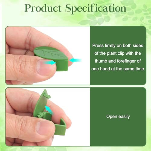 60 Pcs Plant Wall Clips, Plant Climbing Wall Fixture Clips, Wall Vines Fixing Clips with 72 Adhesive Stickers, Self-Adhesive Plant Fixer for Vine Support and Indoor Outdoor Decoration