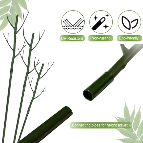 Plant Support Stakes for Indoor Plants, 2-Pack Plant Trellis, Green - color: Green