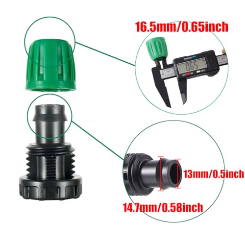 15 Pcs 1/2 Inch Irrigation Tubing End Plugs Fittings - size: 1/2 inch Plug