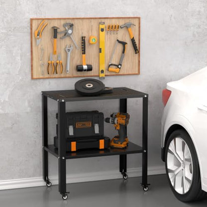 Ultrawall Welding Workbench Table Metal Welding Cart with Wheels, 32" x 20" - size: 32" with Tool Holes