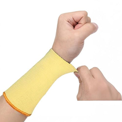 G & F PRODUCTS 100% Kevlar fiber by DuPont Cut Resistant Knit Sleeve, Sold by 6-piece pack - color: Cut Level 3 No Thumbslot 6 Inch