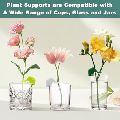6PCS Plant Propagation Buddy, Cute Plant Cutting Holder Plant Support Bud, Indoor Garden Pole Sticks Support Stakes, Plant Cutting Holder Plant Supports for Buds, Stems, Shoots and Cuttings