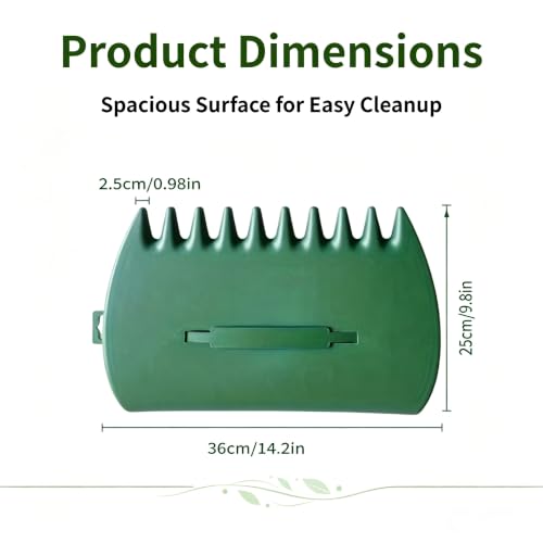 2PCS Army Green Leaf Scoops Hand Rakes