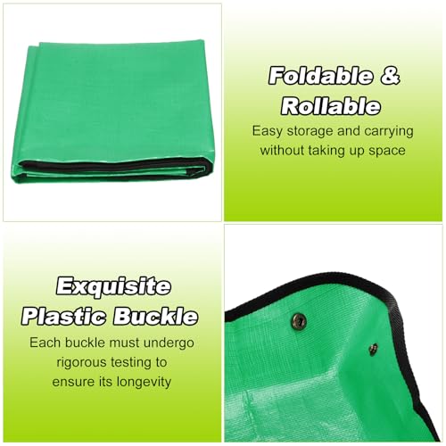 HARFINGTON 2Pcs Repotting Mat 31.5"x39.4" PE Cloth Waterproof Plant - color: Green, size: 31.5" x 39.4"