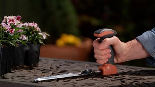 Bernini Ergonomic Garden Tool Set of 3, Vertical Handle Garden Tools for Arthritis Requires Less Grip Strength for Gardening, Gifts Tools for Men Women (Clay) - color: Clay