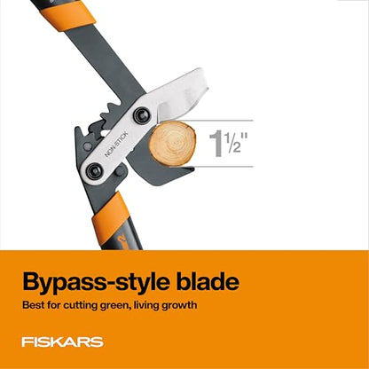 Fiskars 18” PowerGear2 Garden Bypass Loppers, 1.5" Capacity Tree Trimmer - style: 18 in