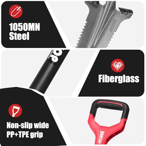 Drain Spade Root Saw Spades Digging Garden Shovel, 45.3 Inches