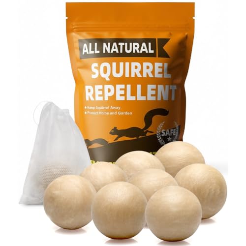 AJOQFKTD Squirrel Repellent Outdoor, Squirrel Deterrent for Garden- 8Packs - size: 1.3 Ounce (Pack of 8)