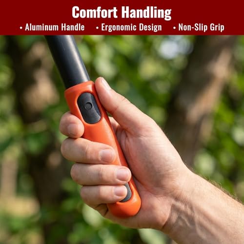 AGRICUT Telescopic Garden Loppers Anvil - Extendable Tree Trimmer 26" to 40.5" Reach, 2" Cut Capacity Heavy Duty Branch Cutter with 59HRC High Carbon Steel Teflon Blade, Loppers for Cutting Branches - style: Lopper (Extendable)