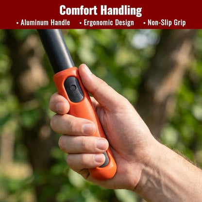 AGRICUT Telescopic Garden Loppers Anvil - Extendable Tree Trimmer 26" to 40.5" Reach, 2" Cut Capacity Heavy Duty Branch Cutter with 59HRC High Carbon Steel Teflon Blade, Loppers for Cutting Branches - style: Lopper (Extendable)