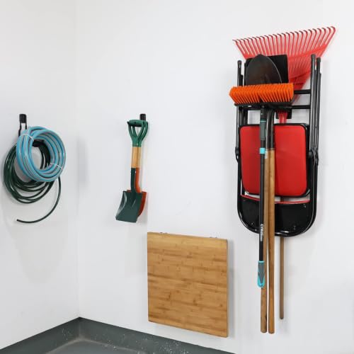 Wallmaster Wall Mount Garage Hooks, Heavy Duty Long Utility Storage Hooks - size: 2 Pack