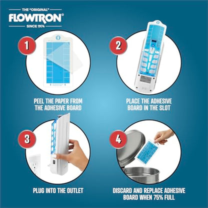 Flowtron Indoor Plug-in Fly Trap, 9W UV, 375 Sq Ft, White - color: White