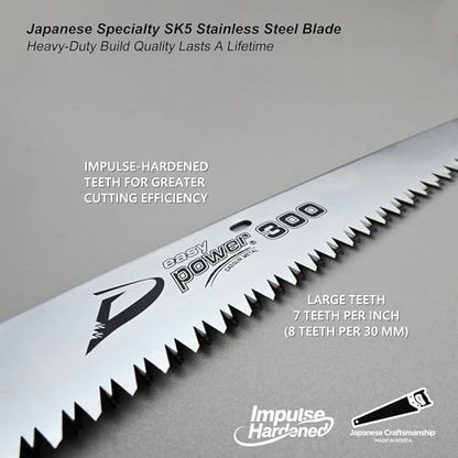 TONMA 12" Professional Folding Saw, Made in Korea, Large Teeth, TDE-906 - size: 12 inches (300mm)