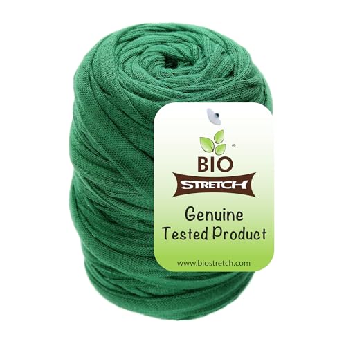 Bio-Stretch Soft Garden Twine & Plant Ties for Outdoor Plants, 1 Ball Green - size: 65 ft / 20M